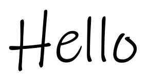 the word Hello as a graphic